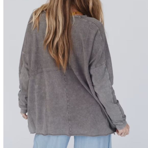 NWT Time Off Terry Knit Pullover Size Medium - Picture 4 of 9